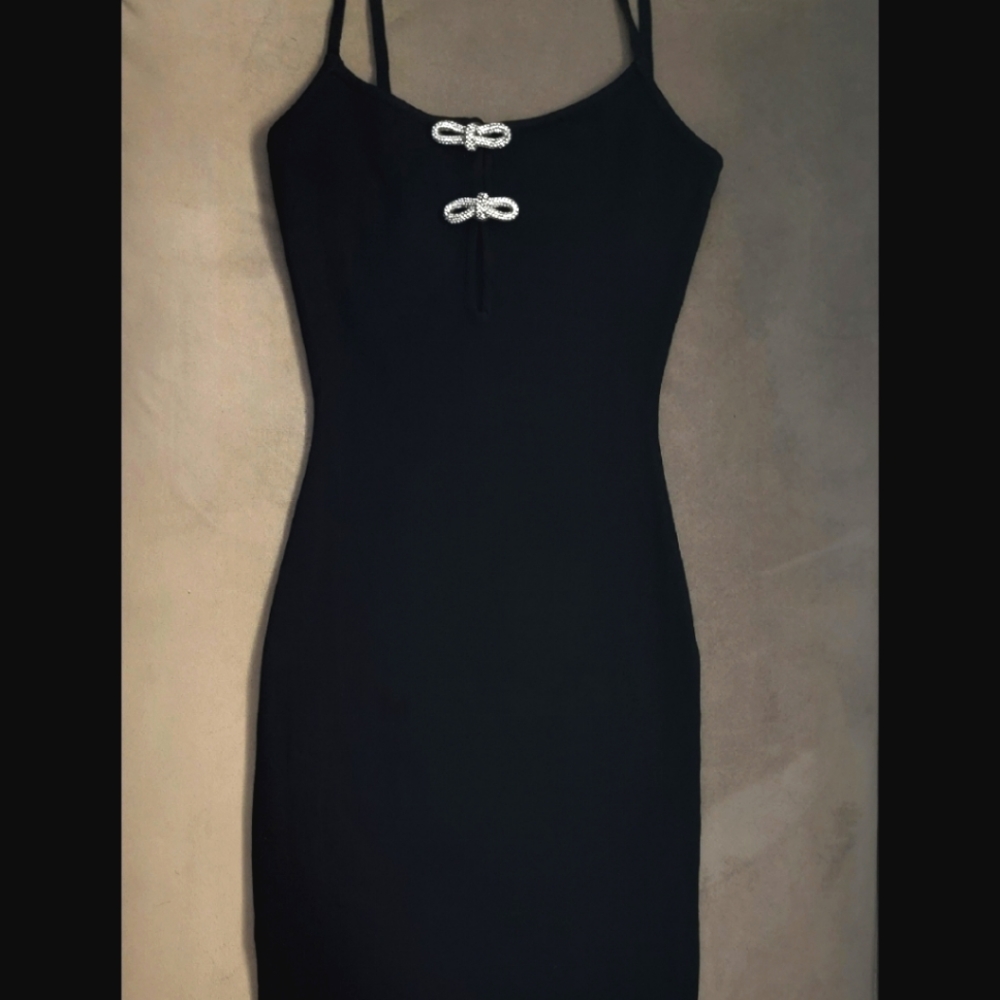 Mini black dress